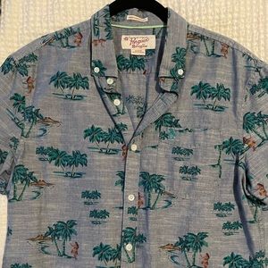 Original Penguin mens button up short sleeve shirt size M. Great for summer!